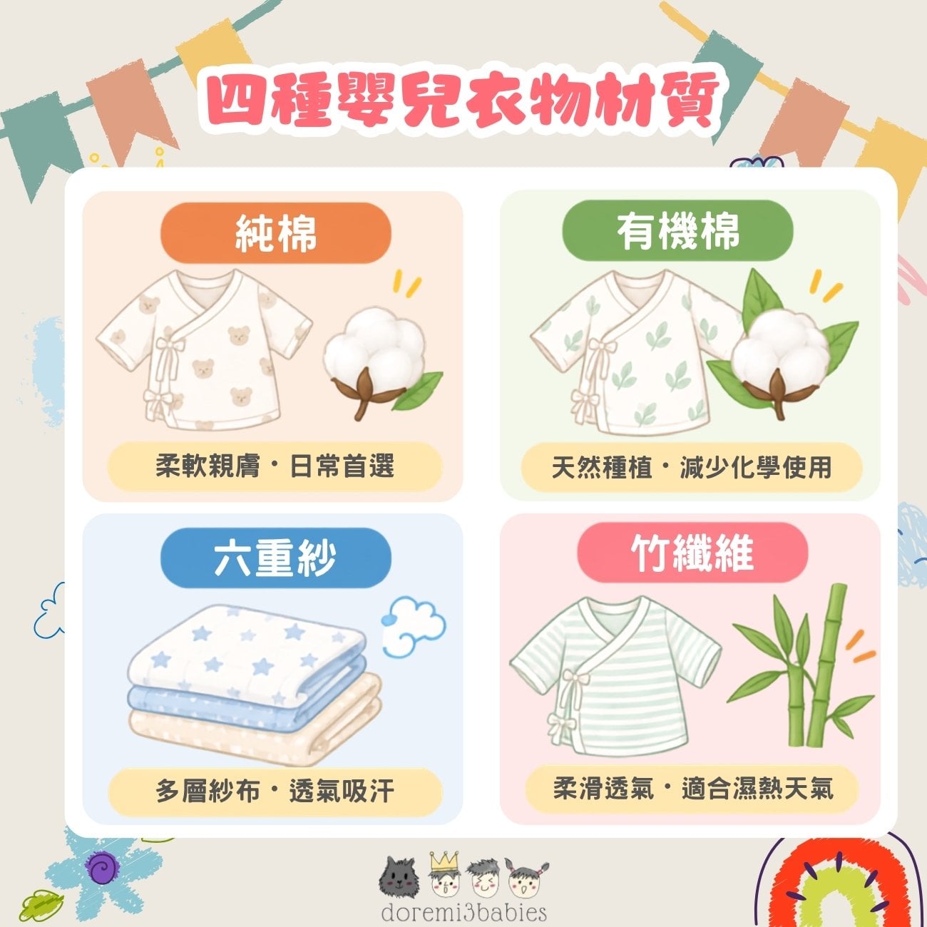 四種常見BB衫材質特性一覽