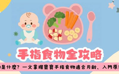 【手指食物全攻略】手指食物是什麼？一文掌握寶寶手指食物適合月齡、入門原則與食譜