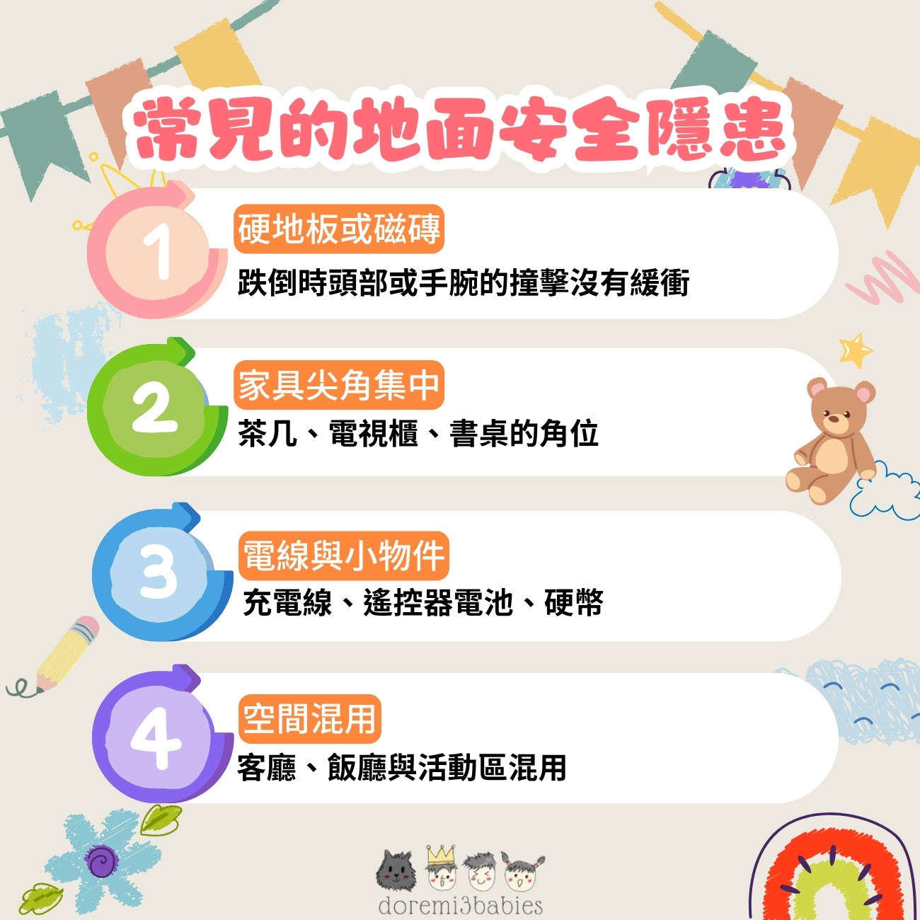 香港家庭常見的地面安全隱患