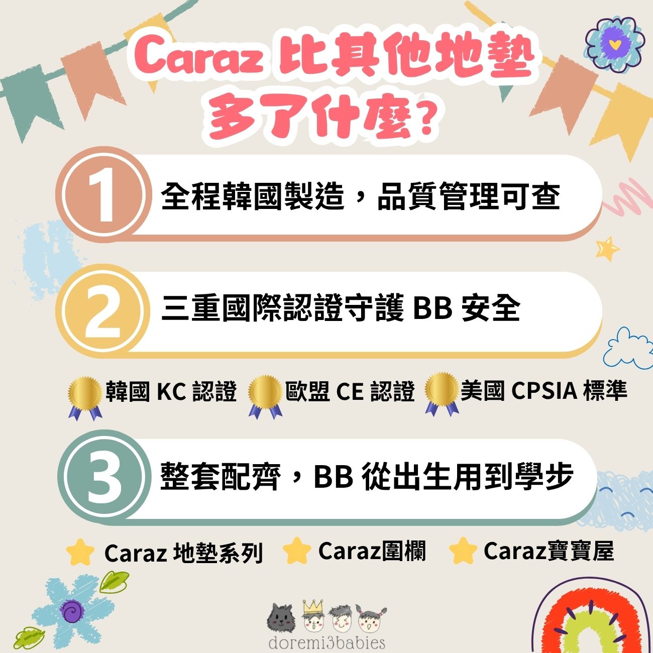 Caraz 比其他地墊多了什麼？